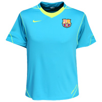 Barcelona Nike 07-08 Barcelona Training Jersey (Blue)
