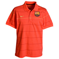 Barcelona Nike 08-09 Barcelona Polo shirt (Crimson)