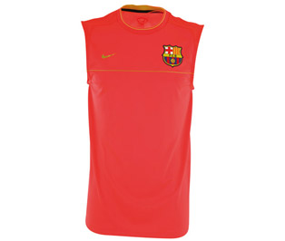 Barcelona Nike 08-09 Barcelona Sleeveless Top (Crimson)