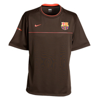 Nike 08-09 Barcelona Training Jersey (brown)