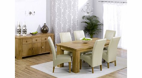 barcelona Oak Dining Table 180cm - Table only