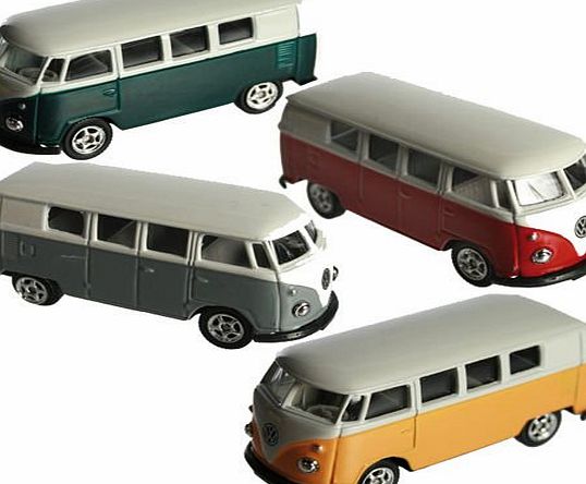 BARGAINS-GALORE VW CAMPER VAN BUS TOY KIDS CLASSIC BUS DIE CAST SCALE CAR MODEL HIPPY NEW BOYS
