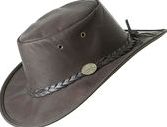 Barmah, 1296[^]161393 Sundowner Roo Hat - Dark Brown