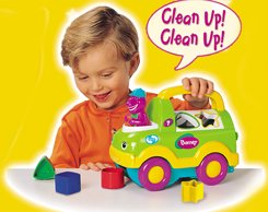 BARNEY clean up shapes truck