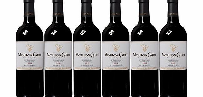 Baron Philippe de Rothschild  Mouton Cadet Bordeaux French Red Wine (Case of 6)