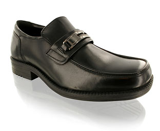 Casual Loafer Shoe with Metal Bar Detail