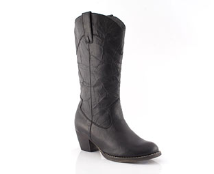Barratts Cowboy Boot With Crease Effect - Junior