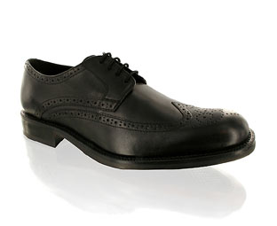 Barratts Essential Formal Shoe With Wing Cap Brogue Detail