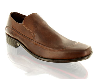 Barratts Fabulous Leather Loafer With Centre Gusset Detail