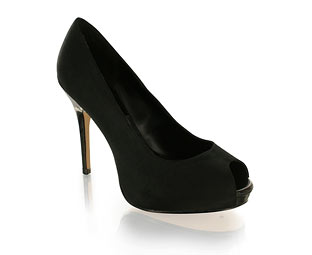Barratts Fabulous Satin Peep Toe Platform