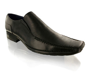 Fashionable Slip On Twin Gusset Formal Shoe - Size 13 -14