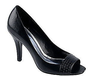 Barratts Flirty Peep Toe Court Shoe with Punch Detail