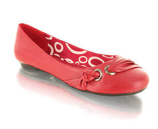Barratts Funky Ballerina With Knot And Eyelet Detail - Size 10