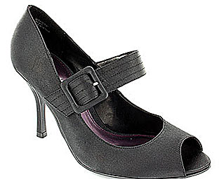 Barratts Gorgeous Satin Peep Toe Shoe with Wide Strap