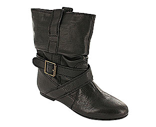 Barratts Hot Cross Over Strap Ankle Boot