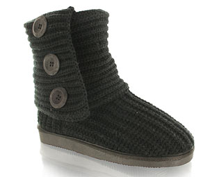 Knitted Ankle Boot - Size 10