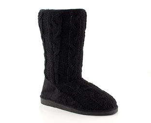 Knitted Calf Length Boot