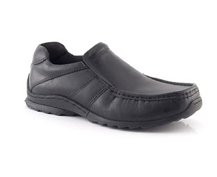 Barratts Leather Slip On Casual Shoe - Junior