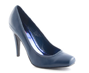Barratts Leather Square Toe Court Shoe - Sizes 1-2