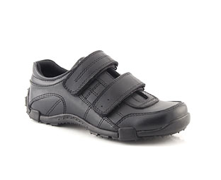 Barratts Leather Twin Velcro Shoe - infant