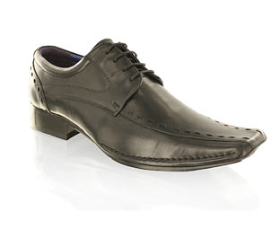 Barratts Modern Lace Up Formal Shoe With Punch Effect