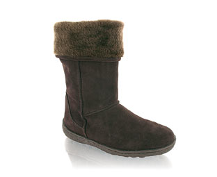Stylish Suede Style Boot - Size 10