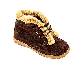 Barratts Sweet Lace Up Suede Ankle Boot with Fur Lining
