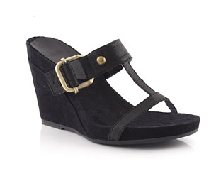 Barratts T Bar Wedge With Buckle Trim - Sizes 1-2