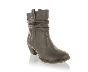 Barratts Trendy Leather Look Cowboy Boot
