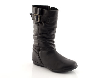 Barratts Trendy Leather Mid High Boot