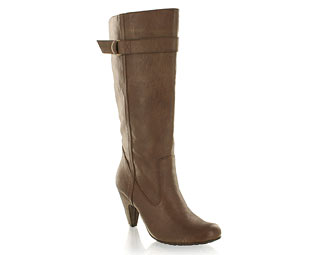 Barratts Trendy Mid High Boot With Buckle Trim