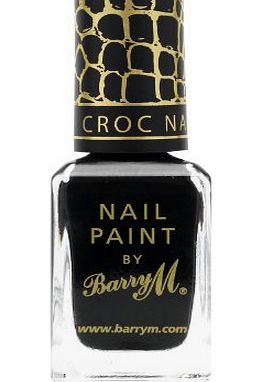 Barry M Cosmetics Nail Paint Black Croc Effect