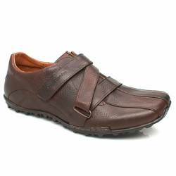 Base London Male Compete Strap Leather Upper in Brown