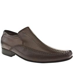 Base London Male Perform Stitch Loafer Leather Upper in Dark Brown