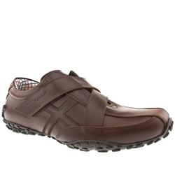 Base London Male Tenticle X Strap Leather Upper in Brown