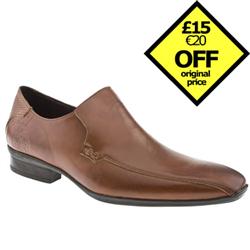 Male Virtue Tram Loafer Leather Upper in Tan