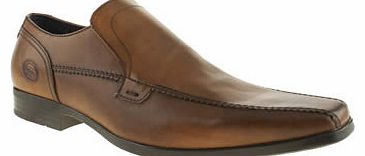 mens base london brown par tram slip shoes