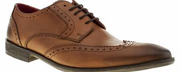 mens base london tan spice winged gibson shoes