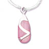 Pink Mother of Pearl Drop Pendant