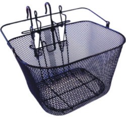 Standard Wire Basket with Hook-On Bracket Black 2008