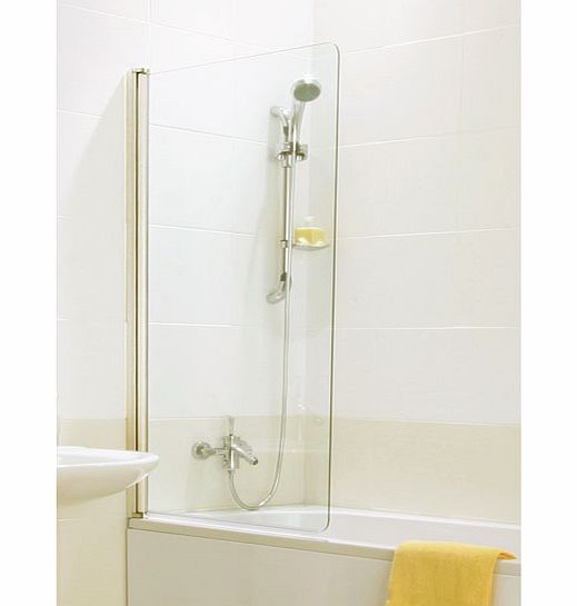 Bath Shower Screen Silver Frame