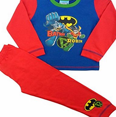 Batman and Robin Pyjamas Boys Cute Official Snuggle Fit Pyjama Set (2-3 Years)