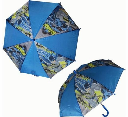Character Batman Blue Nylon Umbrella For Kids