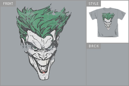 (Joker Retro Face) T-Shirt cid_4788TSCP