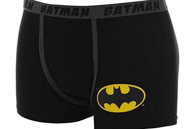 Batman Single Boxers Mens Black Medium