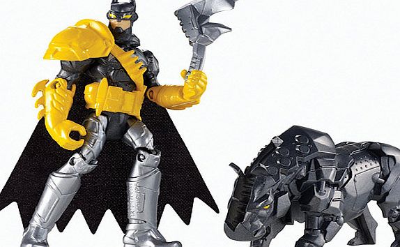 Batman Unlimited Figure -Batman and Axe Rhino
