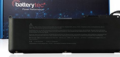 Batterytec LAPTOP BATTERY FOR APPLE Macbook Unibody 13`` A1331 A1342 MC207LL/A MC516LL/A MacBook 13`` MacBook Pro 15`` MacBook Pro 17`` MacBook Air. [10.8V 5200mAh, 12 Months Warranty]
