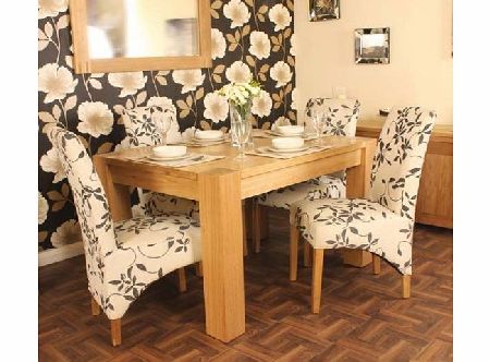 Aston Solid Oak Rectangular Dining Set