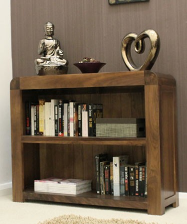 Baumhaus Shiro Walnut Low Bookcase