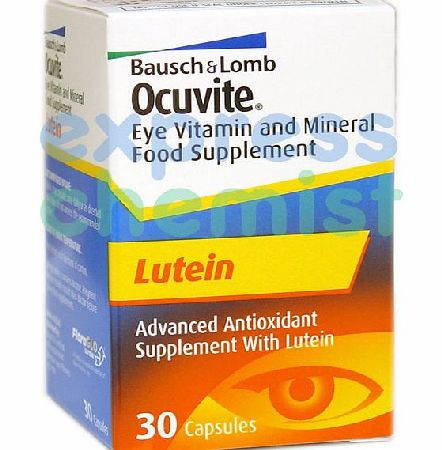 Bausch and Lomb Ocuvite Lutein 6mg Capsules x30